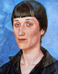 Portrait of Anna Akhmatova by Kuz