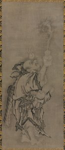 Hotei with Daoist Immortals: Immortal with Gourd and Dragon by Kyūseki Tomonobu