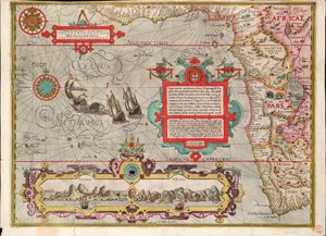 Chart of the Guinea coast, Manicongo and Angola as far as the Cape of Good Hope