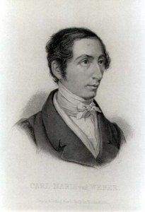 Portrait of Carl Maria von Weber, German composer