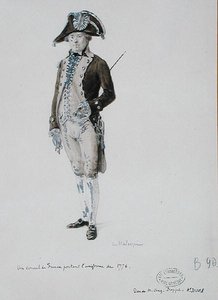 A Consul of France wearing the uniform of 1776 by L. Malespine