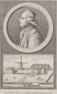 Dybbøl Mill, 1792, and its Miller Lorenz Claussen, 1790 by L. Nissen