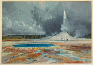 Castle Geyser, Upper Geyser Basin, Yellowstone National Park by L. Prang and Company