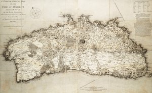 Map of Minorca by L. S. de la Rochette