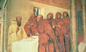 Taking Communion, from the Life of St. Benedict