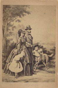 Franz Joseph I and Elisabeth of Austria and their Imperial Family (illustration) by L. T. Neumann