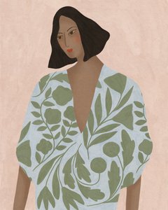 Woman in Floral Dress, 2022
