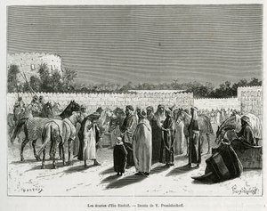 The stables of the Emir Muhammad Ibn Abdullah Al Rashid, illustration from 