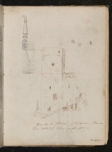 Study of a Table Leg, Architectural Study, Tour de la Glacine - Avignon - France by Lady Butler