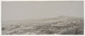 View of the Villa Pescatore from Villa Muti, Piombino by Lady Elizabeth Susan Percy