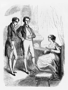 Rastignac introduced to Madame de Nucingen, illustration from 