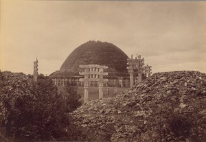 General View of Sanchi Stupa, Bhopal District