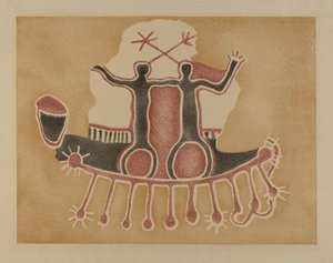 Petroglyph - Human Figures by Lala Eve Rivol