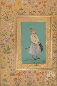 Portrait of Qilich Khan Turani, Folio from the Shah Jahan Album