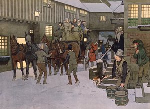 The arrival of a coach