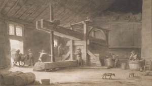 Winepress of Monsieur Dittyl, outside Nantes by Lambert Doomer
