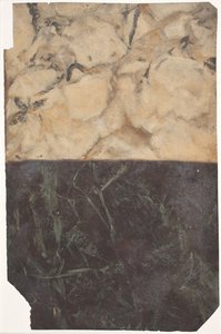 Draft for Two Different Types of Marbling, One Black-Blue and One Golden-White