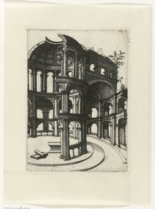 Ruin with Arches and Dome (Ruinarum Variarum Fabricarum Delineationes Pictoribus Caeterisque Id Genus Artificibus Multum Utiles)