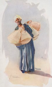 People of Egypt: Water-Jar Seller, Baia Ballassi by Lance Thackeray