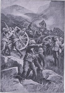 A Gun Overturned on a Hillside, from After Pretoria: The Guerilla War by Lancelot Speed