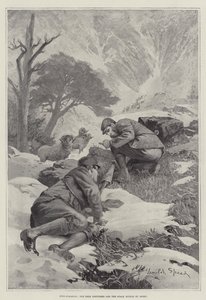 Hind-Stalking, the Deer disturbed and the Stalk ruined by Sheep by Lancelot Speed