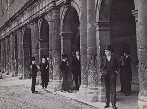 Outside Chambers, Eton, Waiting for the Masters to Come Out by Laszlo Moholy Nagy