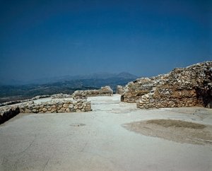 Megaron of the Royal Palace: Site of the Ancient Town of Mycenae by Late Helladic Period Mycenaean