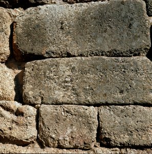 Walls Near the Lions Gate: Ancient Town of Mycenae (1500-1100 BC), Greece by Late Helladic Period Mycenaean