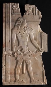 Mentuemhat as Priest with Staff and Scepter, c.667-647 BC by Late Period Egyptian