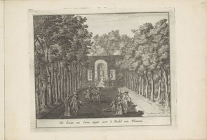 Avenue and Statue of Ceres in the Gardens of Het Loo Palace