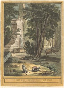 The Two Rats, the Fox, and the Egg by Laurent Cars after Jean Baptiste Oudry