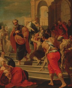 St Peter Healing the Sick with His Shadow by Laurent de la Hyre