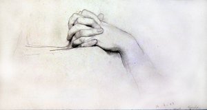 Study of Hands - Miss Goold by Lawrence Alma Tadema