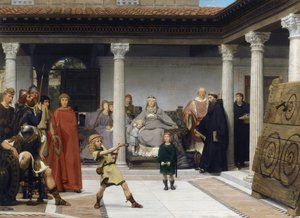 The Education of the Children of Clotilde and Clovis by Lawrence Alma Tadema