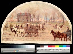 The Ogden Residence after the Fire of 1871 by Lawrence Carmichael Earle