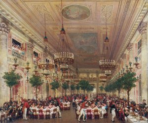 Banquet given at the Tuileries for the marriage of Leopold I to Princess Louise Marie of Orleans by Le Baron Attalin