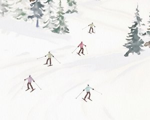 Skiing In Tremblant by Leah Straatsma