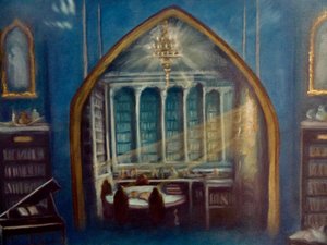 Enchanted Library (detail), 2024