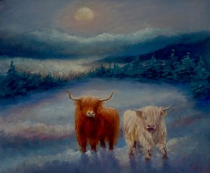 Two Highlanders, 2022 by Lee Campbell