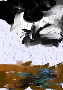 Abstract Rain Storm