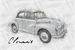 Classic Car Drawing