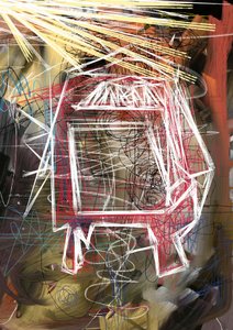Energetic Geometric Abstract