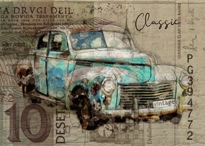 Rusty Teal Classic Car