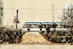 Urban Train Sketch