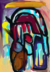 Vibrant Abstract Figure