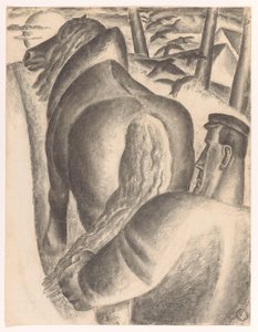 Farmer with Plow by Leo Gestel