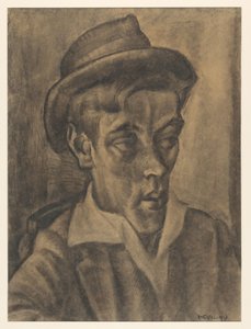 Bust of a Man with Hat by Leo Gestel