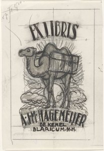 Design for a Bookplate of Antonius Johannes Maria Hagemeijer by Leo Gestel