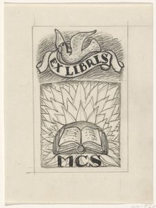 Design for an Ex Libris of MCS by Leo Gestel