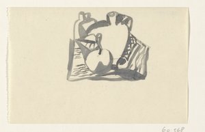 Still Life with Apple and a Jug by Leo Gestel